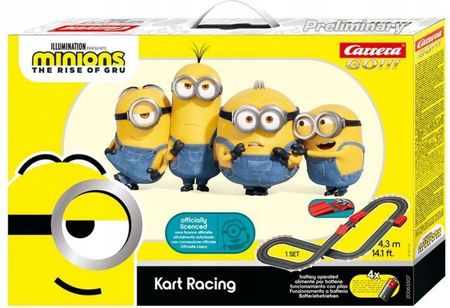 Carrera Tor Go!!! Minionki Kart Racing 4,3M + Skocznia 63507  