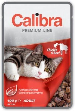 Calibra Adult Cat Premium Chicken And Beef Saszetka 100G