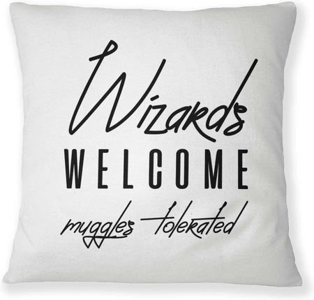 Wizards Welcome Muggles Tolerated Poduszka Dekoracyjna 43480