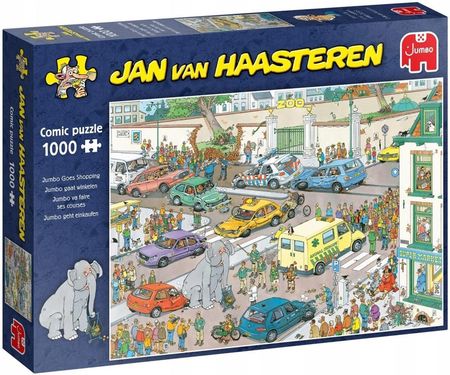 Jumbo Puzzle Jan Van Haasteren Słoń Na Zakupach 1000El. 