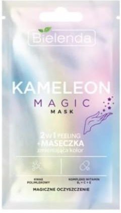 Bielenda Kameleon Magic Mask 2w1 peeling + maseczka zmieniająca kolor 8g