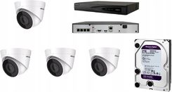 Hikvision Zestaw Monitoringu Ip 4 Kamery 4Mpx Poe