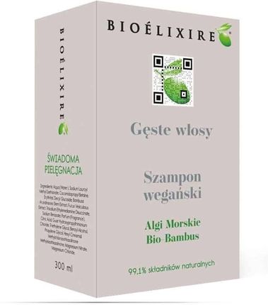 Bioelixire Gęste Włosy Szampon Wegański 300 ml