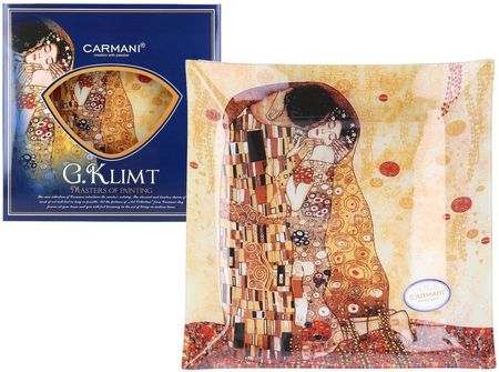 Carmani Talerz Dekoracyjny G.Klimt Pocałunek 30X30Cm