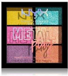 NYX Professional Makeup Metal Play Pigment paleta cieni do powiek 14 g Metal Play
