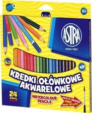Zdjęcie Astra Kredki Szkolne Akwarelowe Ołówkowe 24 Kol - Pieszyce