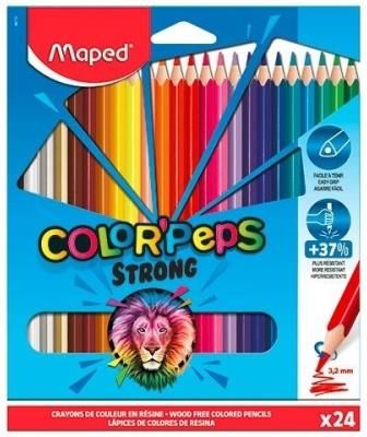 Kredki Colorpeps Strong Trójkątne 24 Kolory Maped 