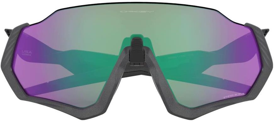Oakley Flight Jacket Matte Steel Prizm Road Jade Oo9401-1537