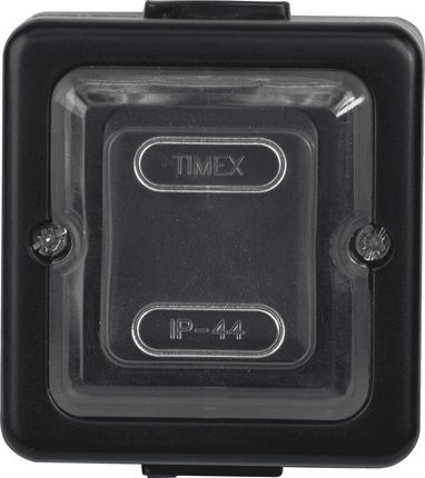 Timex-Elektro Loft Łącznik Świecznikowy Ip44 Czarny Czarny Ogumowany Klawisz (WNT2JCZA)
