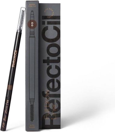 RefectoCil Full Brow Liner 03 – automatyczna kredka do brwi ze szczoteczką ciemny brąz