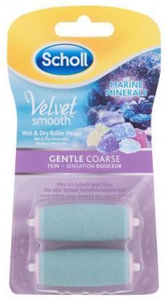 Scholl Velvet Smooth Marine Minerals Wet & Dry Roller Heads Gentle Coarse pedicure 2 szt