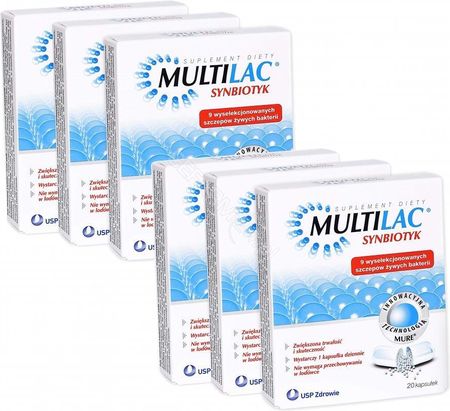 Multilac synbiotyk 6x20 kapsułek