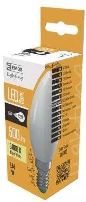 Emos Lighting Żarówka LED candle 6W E14 ciepła biel (1525641210)