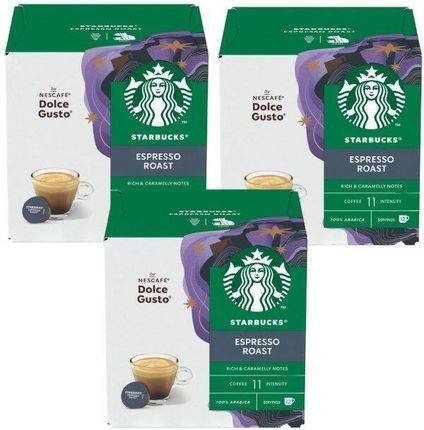 Starbucks Kapsułki Nescafé Dolce Gusto STARBUCKS Espresso Roast 12 sztuk
