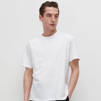Reserved Gładki T shirt Basic Biały - Ceny i opinie T-shirty i koszulki męskie TVHY Reserved Gładki T shirt Basic Biały - Ceny i opinie T-shirty i koszulki męskie TVHY