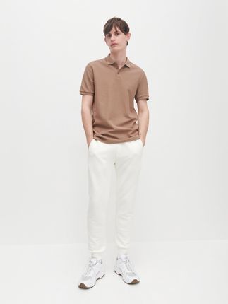Reserved Polo regular fit ze strukturalnej dzianiny Brązowy - Ceny i opinie T-shirty i koszulki męskie EFPN