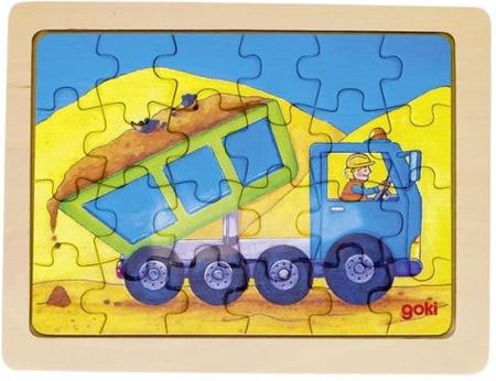 Goki Puzzle Drewniane Wywrotka 57739