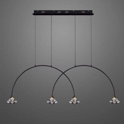 Altavola lampa wisząca LED Tiffany No. 3 CL2 4x(3W 180lm 300K) czarna 10813