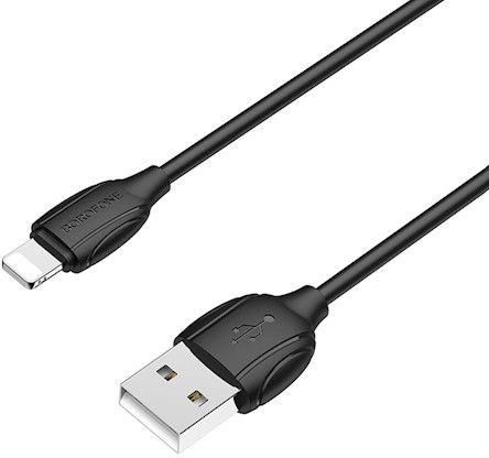 Borofone kabel Benefit USB - Lightning 1,0 m 1,3A czarny BX19