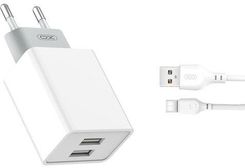 Ładowarka do telefonu Xo L65 Plus Kabel Typ-C Biała 2Usb 2,4A - zdjęcie 1