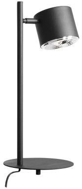 Aldex lampa stołowa Bot GU10 czarna 47cm 1047B