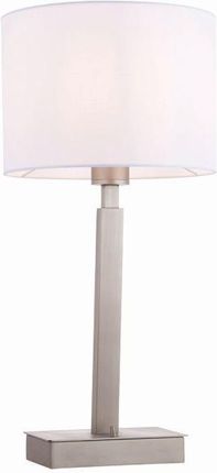 Endon Collections lampa stołowa z wyłącznikiem Norton Cylinder E27 biały/nikiel 78080
