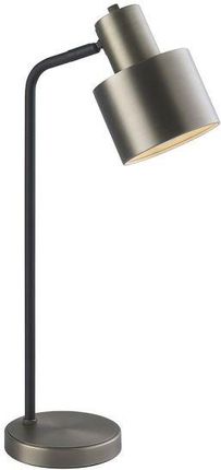 Endon Collections lampa stołowa z wyłącznikiem Maafield E27 czarno/srebrna 95470