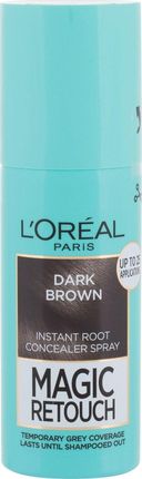 L'Oreal Magic Retouch Instant Root Concealer Spray Farba do włosów Dark Brown 75ml