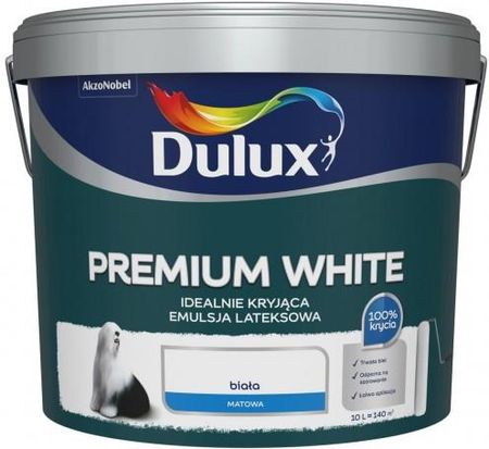 Dulux Farba Lateksowa Premium White 10L