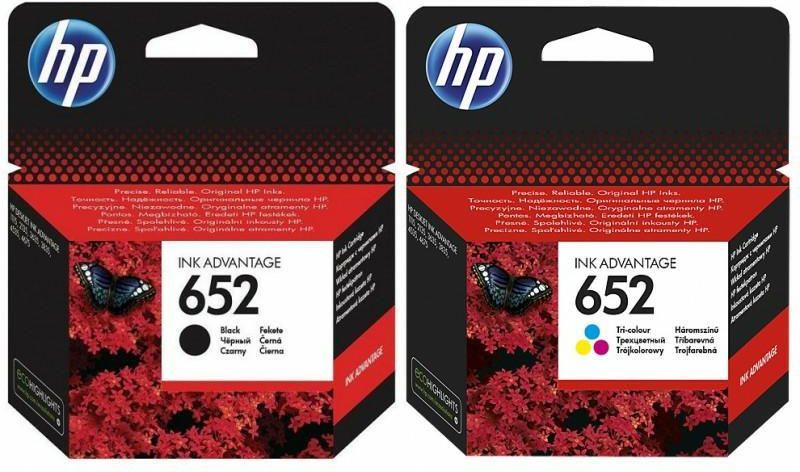 HP 652 Bk + F6V24Ae Cmy Komplet (F6V25AE)