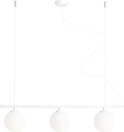 Aldex lampa wisząca Beryl Glass 3xE14 biała 1006E