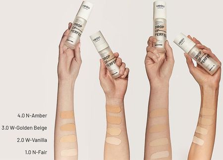 ➁ BLOOM AURA LEADING CREAM EBM Veoli Botanica Drop of Perfection Golden Beige Wygładzająco