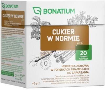 BONATIUM Cukier W Normie Herbatka Ziołowa 20 Saszetek Po 2 G - Opinie I ...