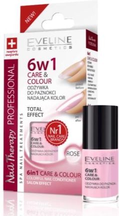 Eveline 6w1 Care & Colour Nude, Odżywka do paznokci, 5 ml