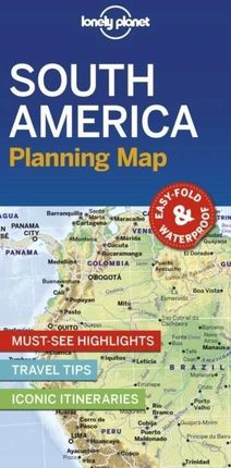 Lonely Planet South America Planning Map Lonely