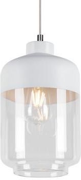 Britop Lighting Amaretto Lampa Wisząca 1xE27 Max.60W Biały/Transparentny/Biały-Transparentny