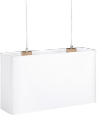 Britop Lighting Cadre Lampa Wisząca 2xE27 Max.40W Dąb Olejowany/Transparentny PVC/Biały