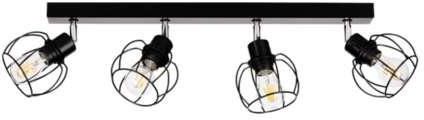 Britop Lighting Phiphi Lampa Sufitowa 4xE27 60W Czarny/Chrom/Czarny