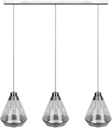 Britop Lighting Mistral Lampa Wisząca 3xE27 Max.60W Chrom/Transparentny/Srebrny/Transparentny