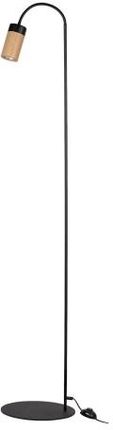 Britop Lighting Annick Lampa Podłogowa Incl. 1xLED GU10 5W Czarny/Dąb Olejowany/Czarny