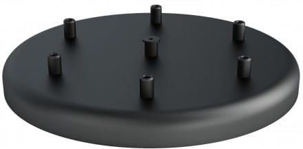 Kolorowe Kable Osłonka sufitowa OKRĄGŁA FI30 cm VI czarna (0702.2804)