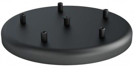 Kolorowe Kable Osłonka sufitowa OKRĄGŁA FI30 cm V czarna (0702.2802)