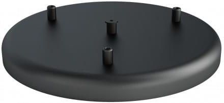 Kolorowe Kable Osłonka sufitowa OKRĄGŁA FI30 cm III czarna (0702.2798)