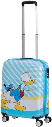 American Tourister Walizka Kabinowa Wavebreaker Disney - Donald Blue Kiss