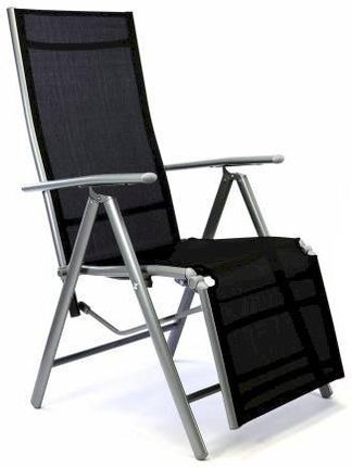 Krzesła Ogrodowe 2Szt. Regulowane Krzesła Z Podnózkiem