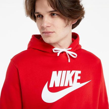 nike hoodie white red