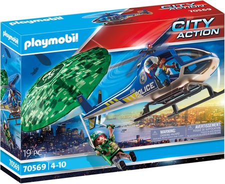 Playmobil 70569 Helikopter Ucieczka Ze Spadochrone