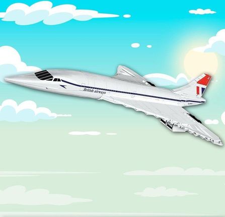 Cobi Mała Armia Klocki Concorde G-Bbdg Samolot Pasażerski 455El.