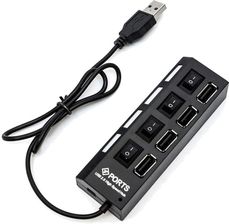 Gotel Hub Usb 2.0 Rozdzielacz X4 Porty Włączniki (K112F)