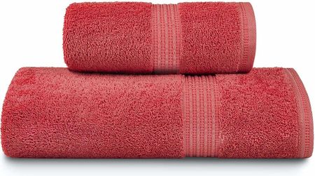 Czerwony Ręcznik Bawełniany 50X90 Venezia 450G/2